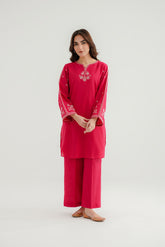 2 Piece Slub Khaddar Embroidered Suit (CP0296)